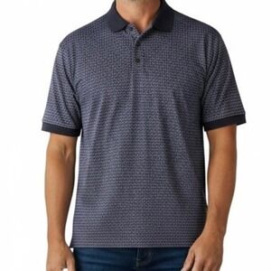 Bolle Golf Polo Shirt Geometric Print Short Sleeve Mens Size‎ Medium